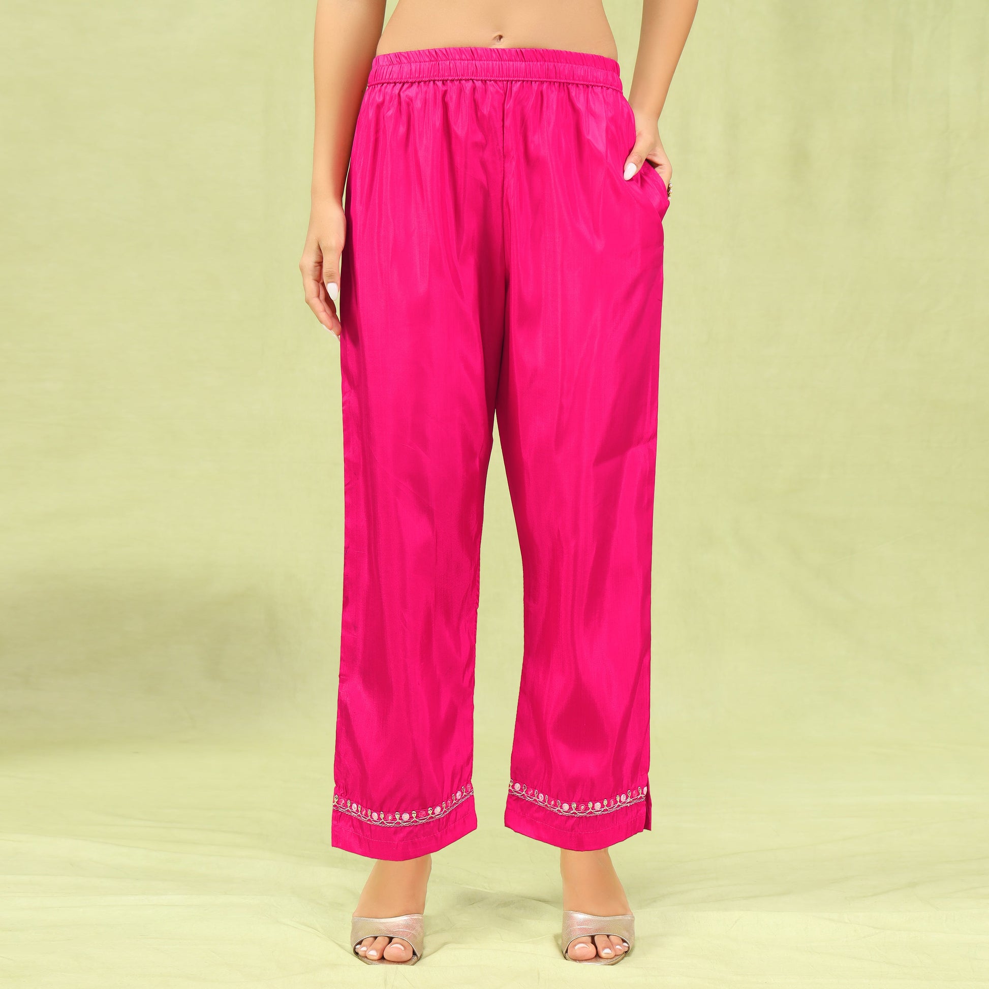 Chhaya Women Kurta and Trousers Pant Set Silk Blend - FitVibe Fashion