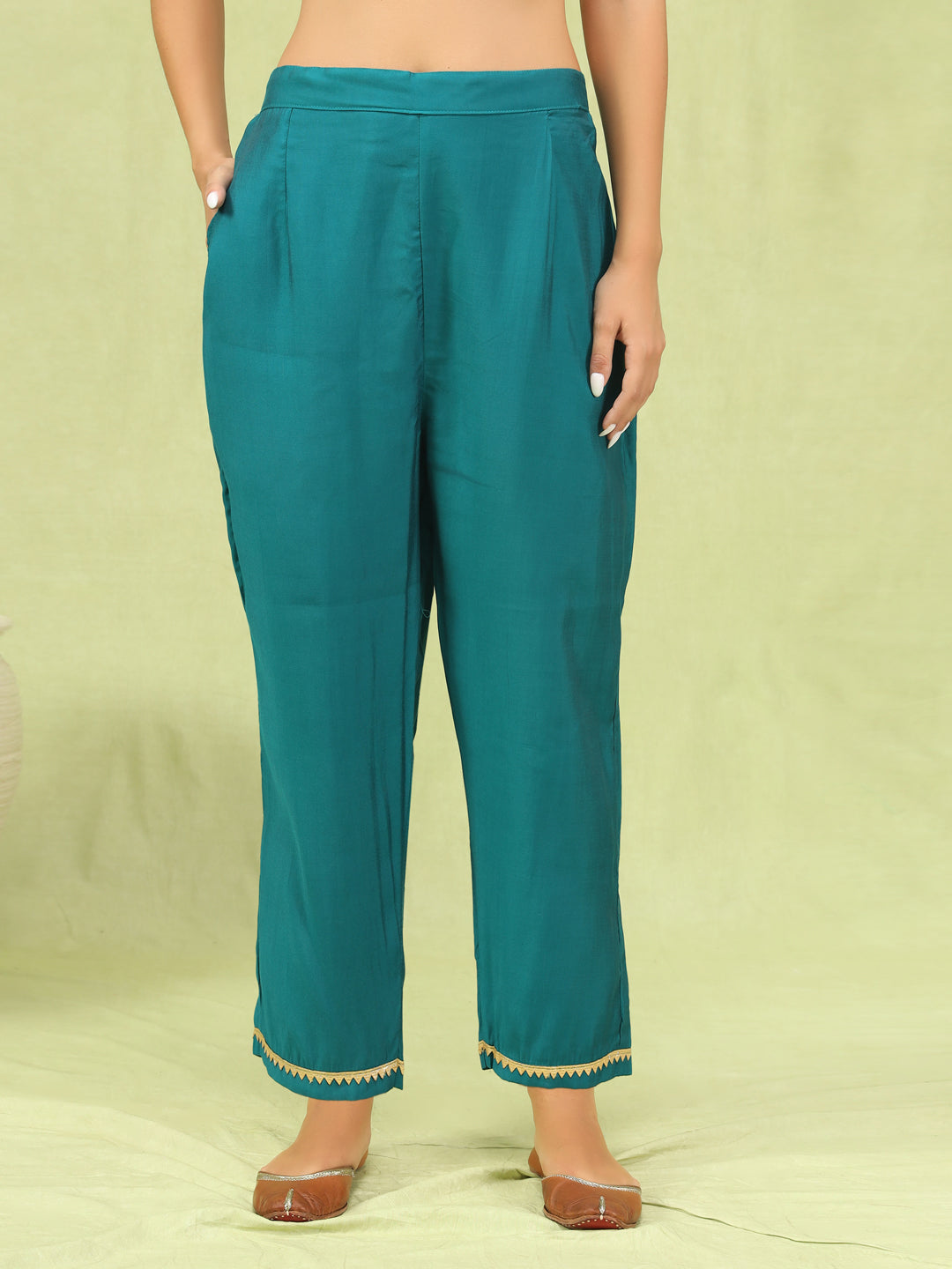 Veena Women’s Viscose Roman Silk Embroidery Straight Kurta Pant with Dupatta Set - FitVibe Fashion