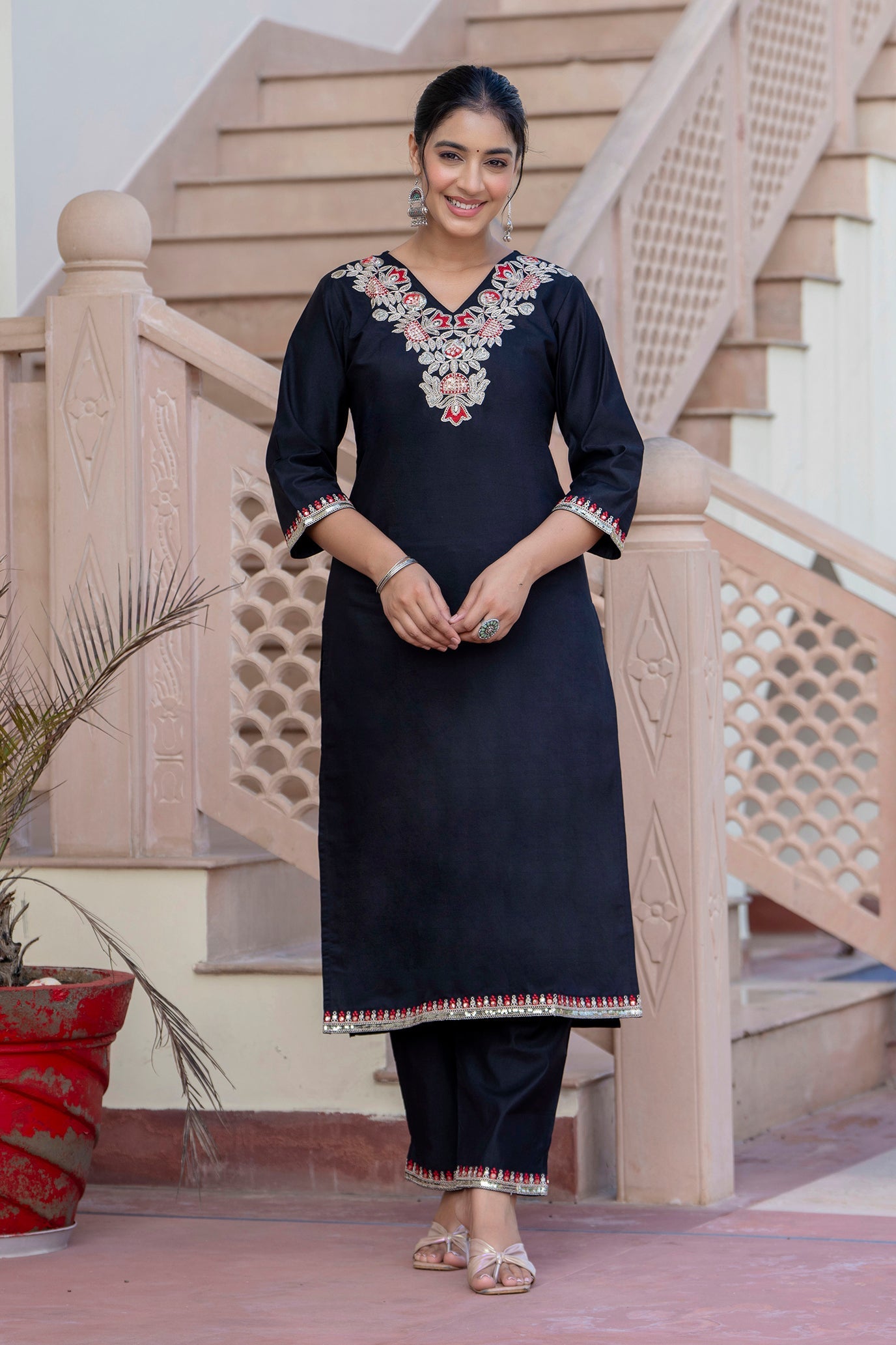 Viscose Rayon Kurta and Pant - FitVibe Fashion