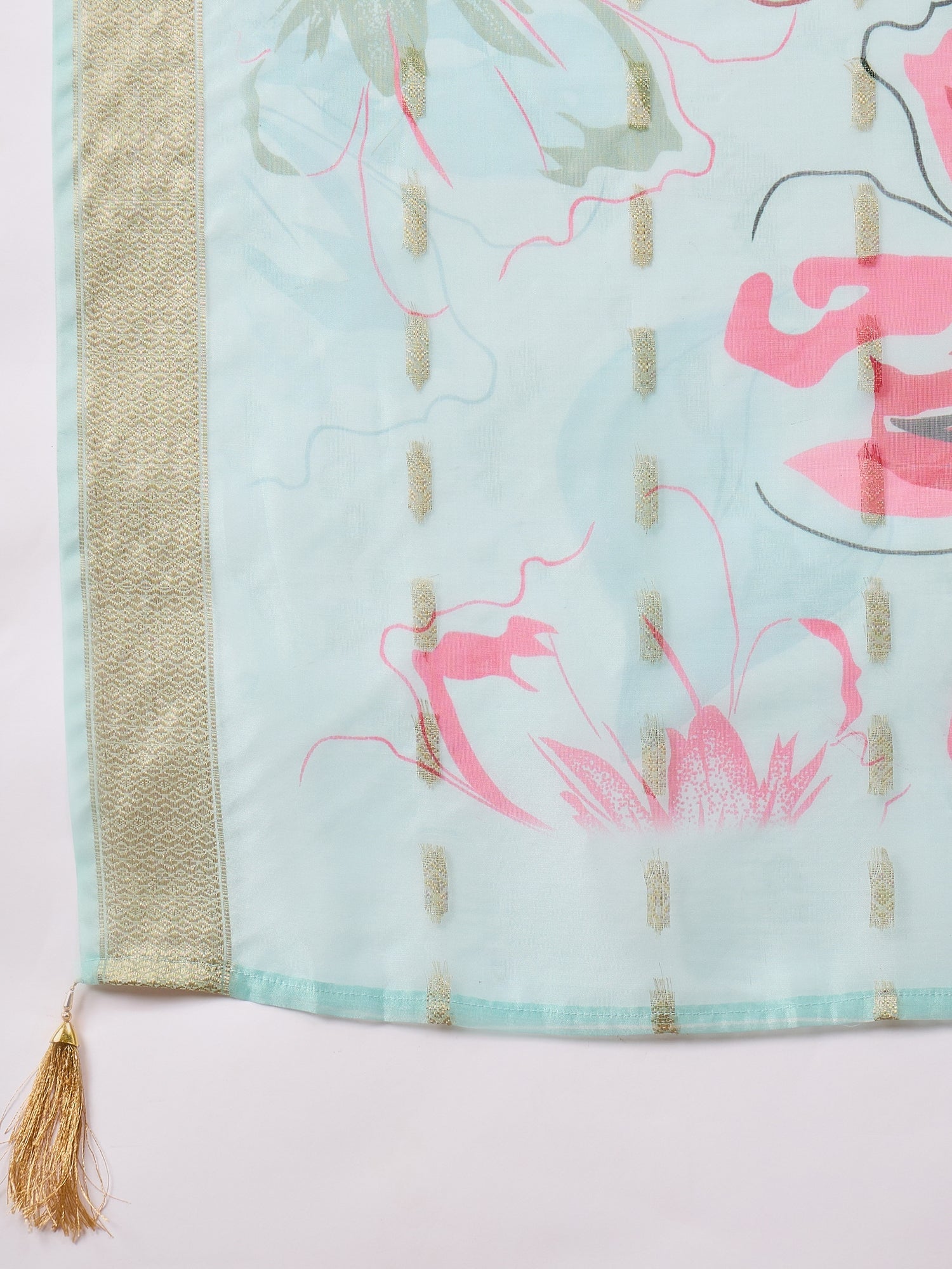 Roshni Sea-green Embroidered Straight Suit Set - FitVibe Fashion