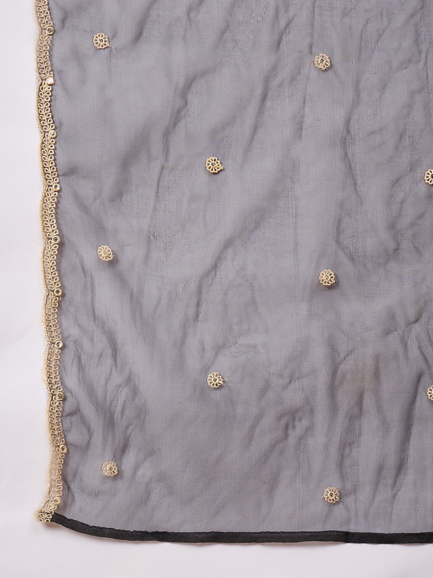 Rutt Raas Black Embroidered Straight Suit Set - FitVibe Fashion