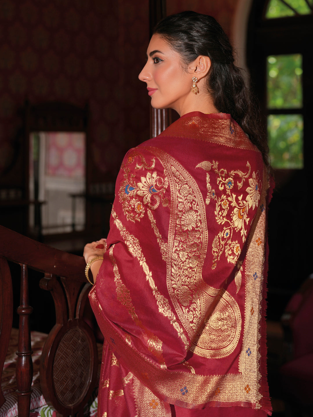 Women Silk Blend Kurta Pant Dupatta Set - FitVibe Fashion