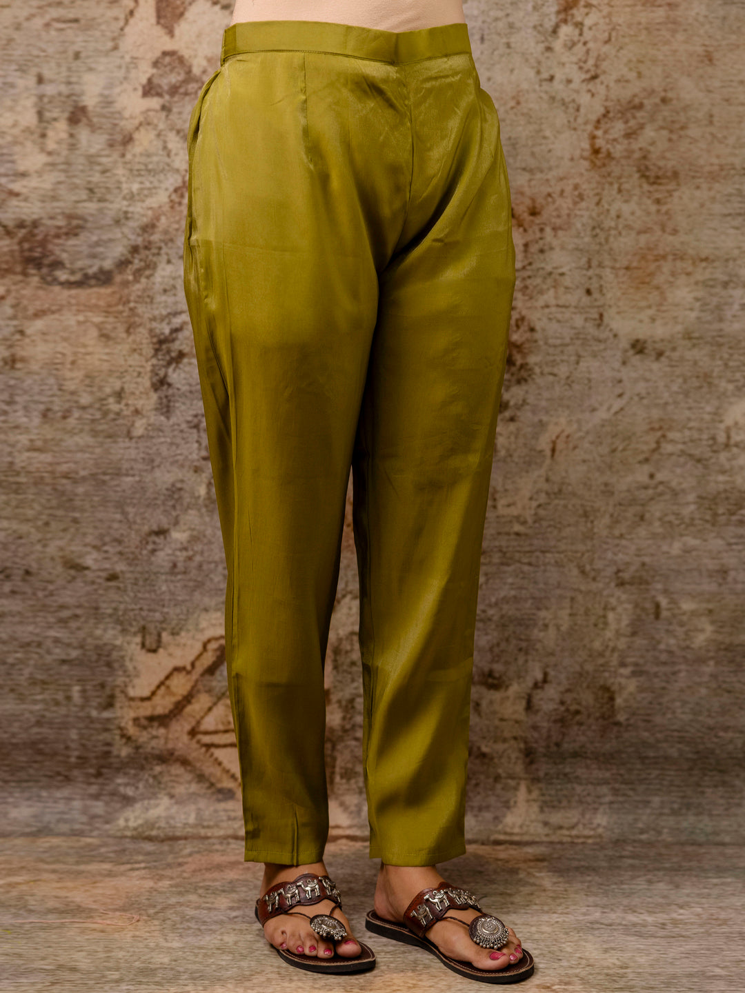 Women Kurta and Pant Sets Simar Silk fabric - FitVibe Fashion