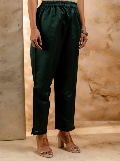 Women's Embroidered Cotton Blend Kurta Pant Sets with Dupatta - FitVibe Fashion