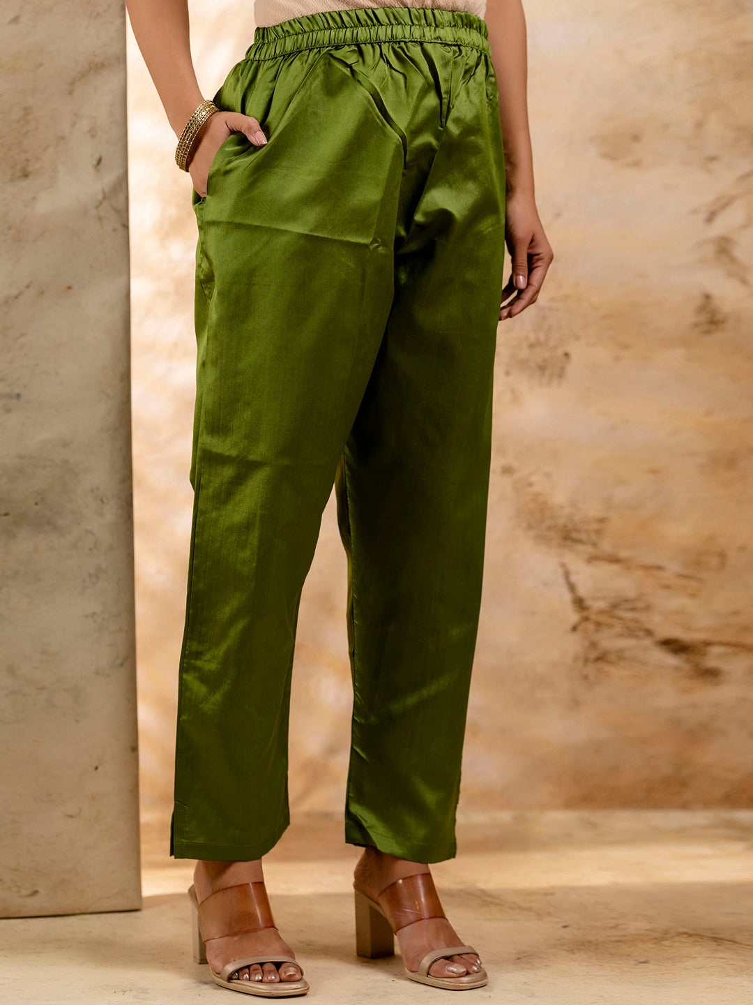 Women's Embroidered Cotton Blend Kurta Pant Sets with Dupatta - FitVibe Fashion