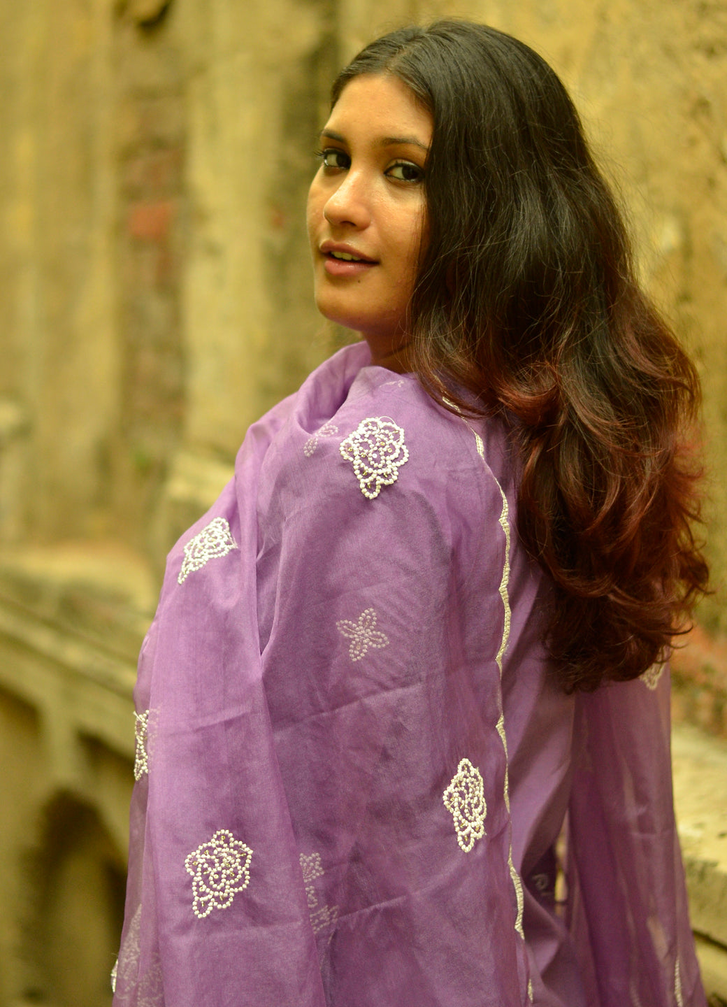 Zehra Women's Embroidered Silk Blend Calf Length Straight Kurta Trouser with Dupatta Set - FitVibe Fashion