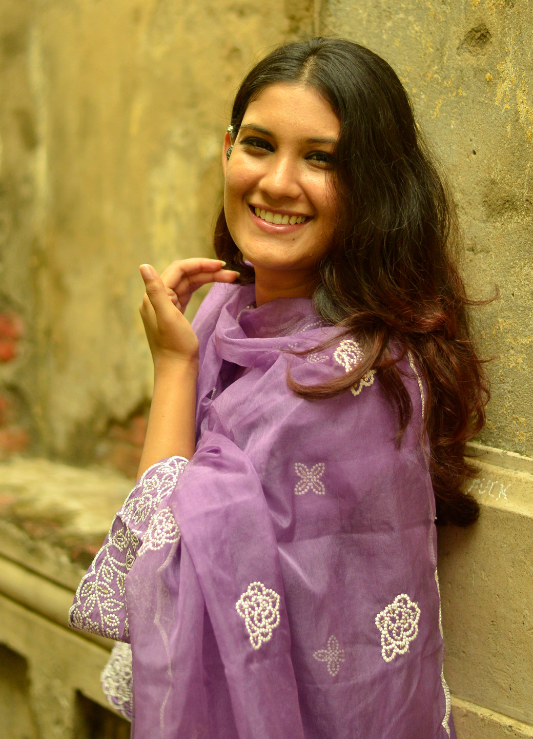 Zehra Women's Embroidered Silk Blend Calf Length Straight Kurta Trouser with Dupatta Set - FitVibe Fashion