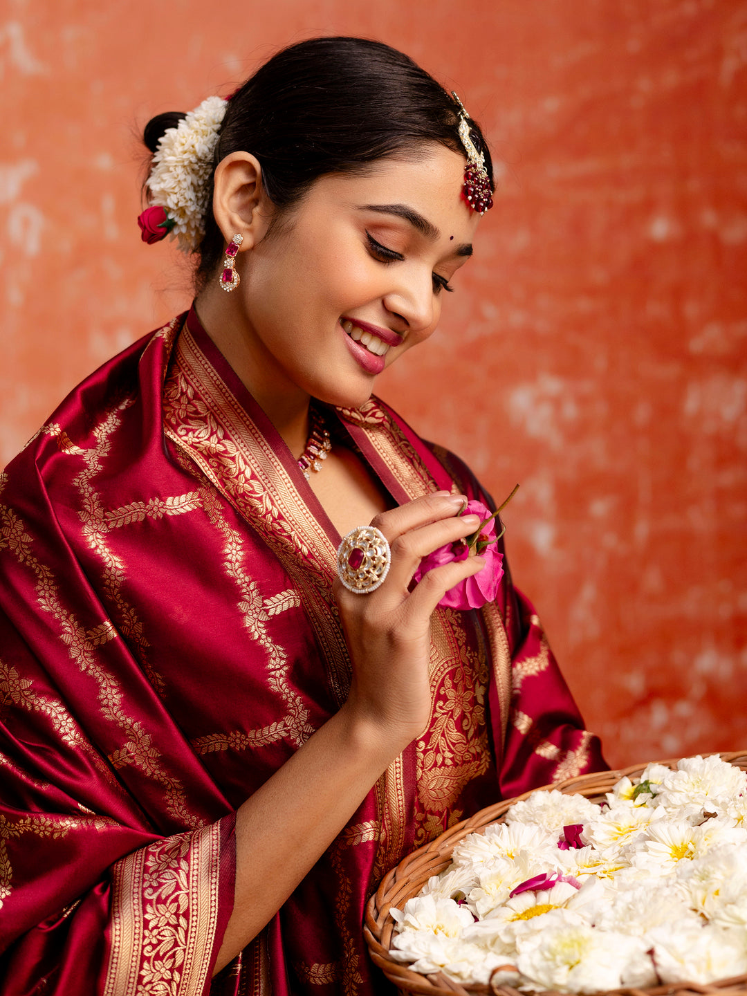 Women Silk Blend Kurta Pant Dupatta Set - FitVibe Fashion