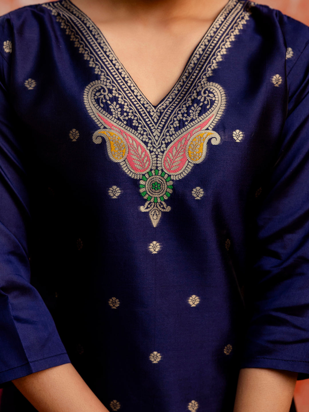 Padmavati Women Silk Blend Kurta Pant Dupatta Set - FitVibe Fashion