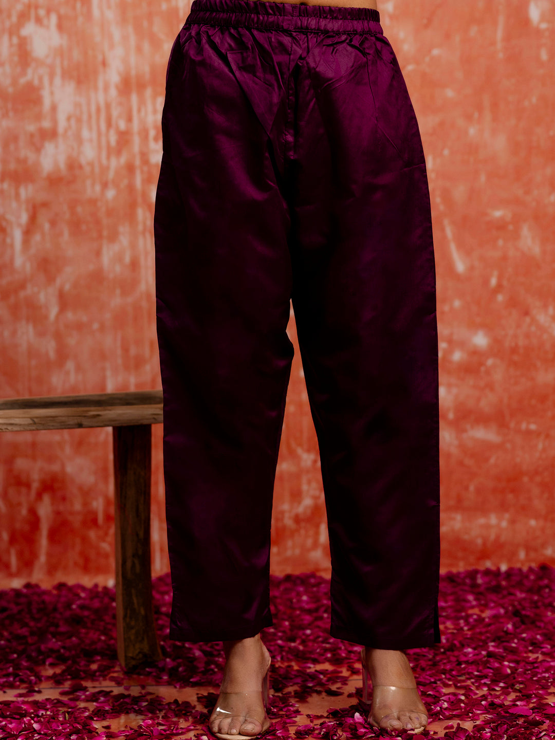 Malika Women Silk Blend Kurta Pant Dupatta Set - FitVibe Fashion