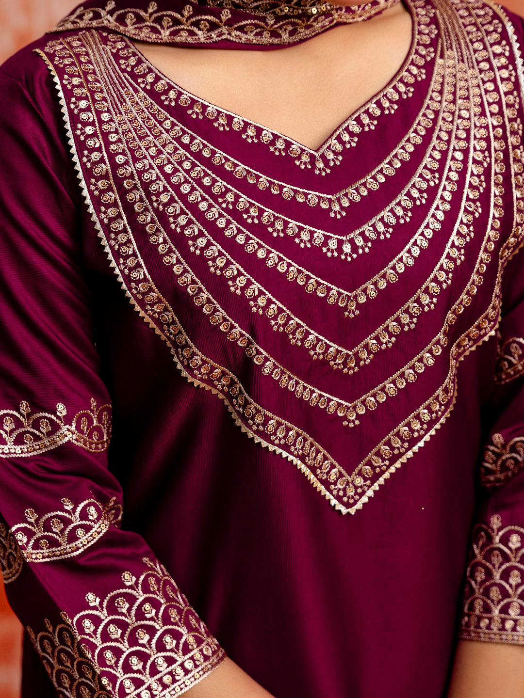 Prerna Women Silk Blend Kurta Pant Dupatta Set - FitVibe Fashion