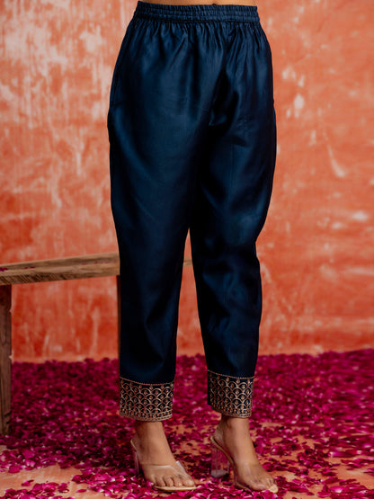 Prerna Women Silk Blend Kurta Pant Dupatta Set - FitVibe Fashion