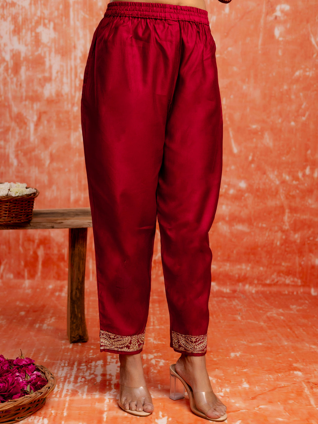 Myra Women Silk Blend Kurta Pant Dupatta Set - FitVibe Fashion