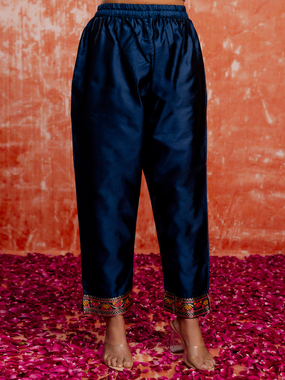 Ritika Women Silk Blend Kurta Pant Dupatta Set - FitVibe Fashion