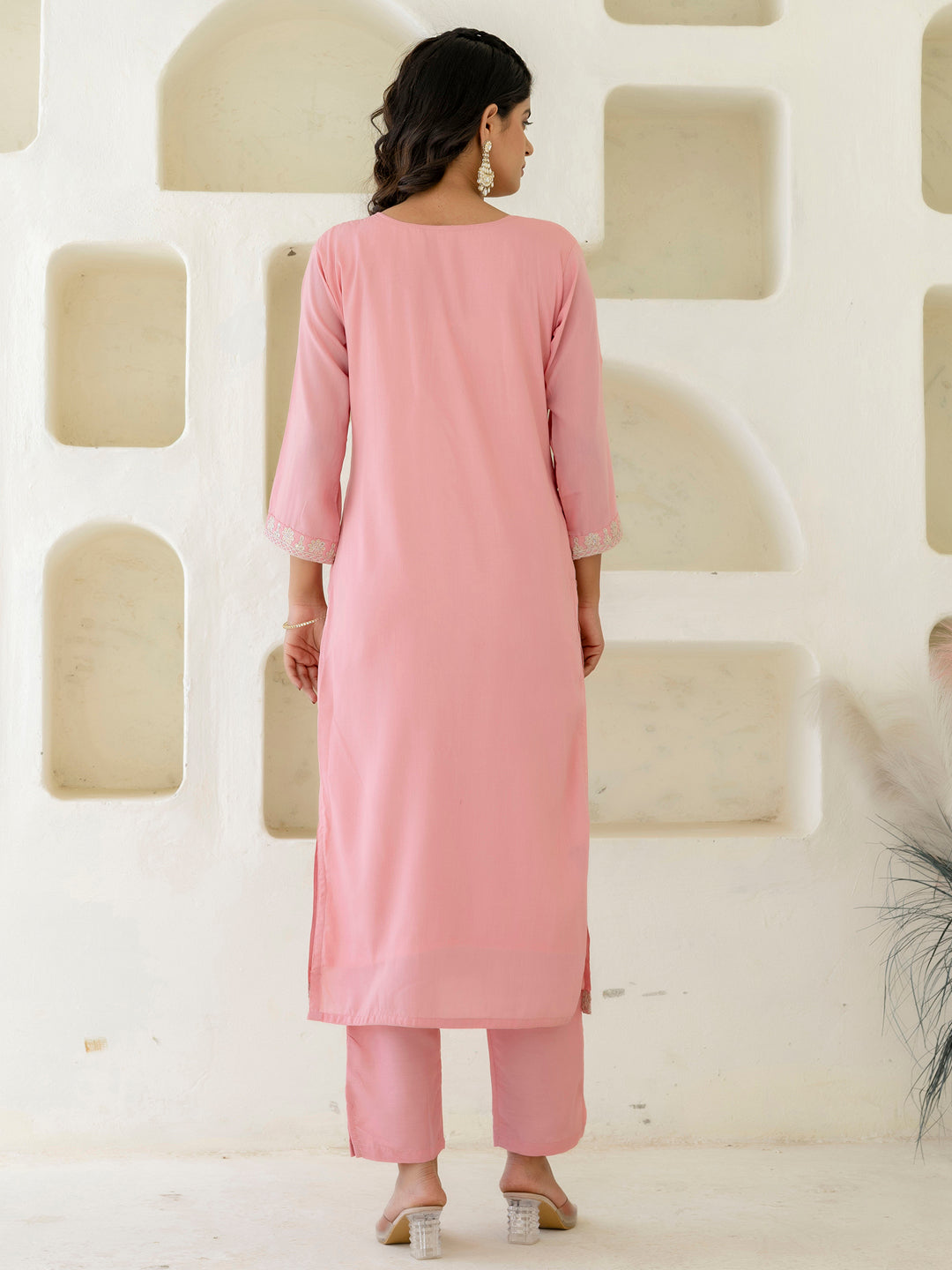 Kriti Silk Blend Women Kurta Pant with Dupatta Sets With Embroidery - FitVibe Fashion