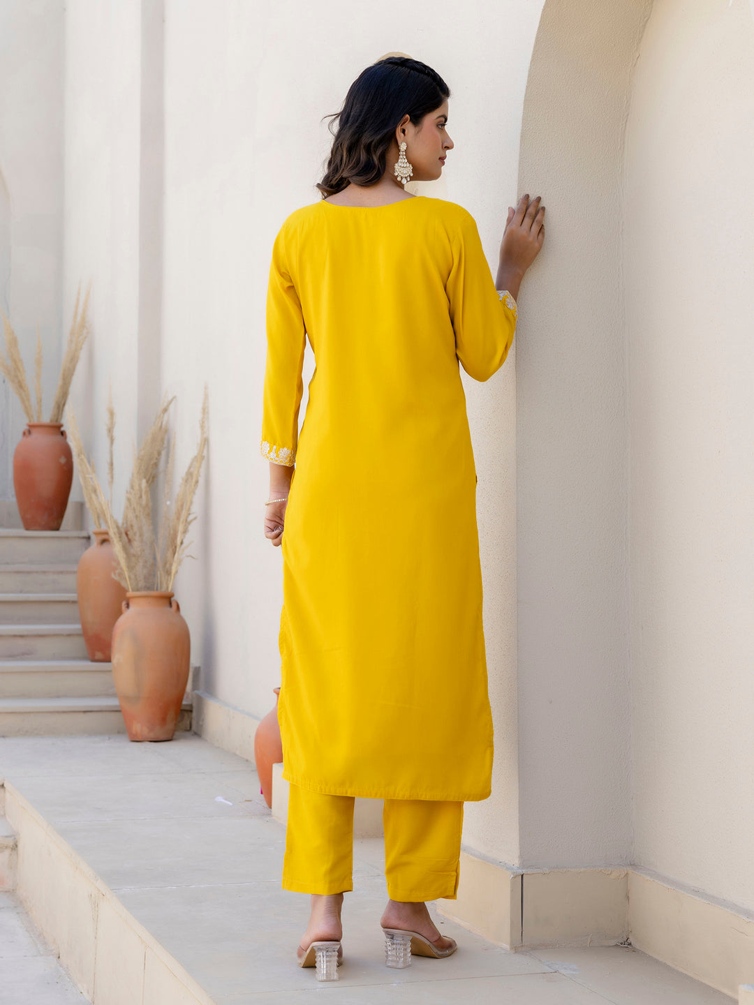 Kriti Silk Blend Women Kurta Pant with Dupatta Sets With Embroidery - FitVibe Fashion