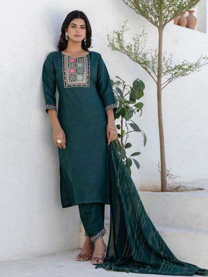 Meher Women Kurta and Trousers Pant Sets Cotton Blend - FitVibe Fashion