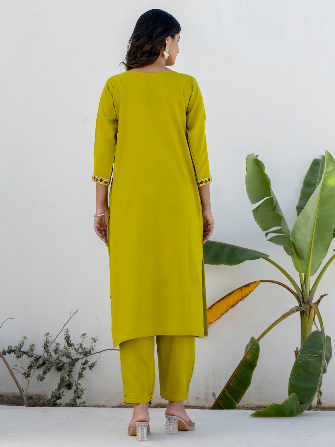 Meher Women Kurta and Trousers Pant Sets Cotton Blend - FitVibe Fashion