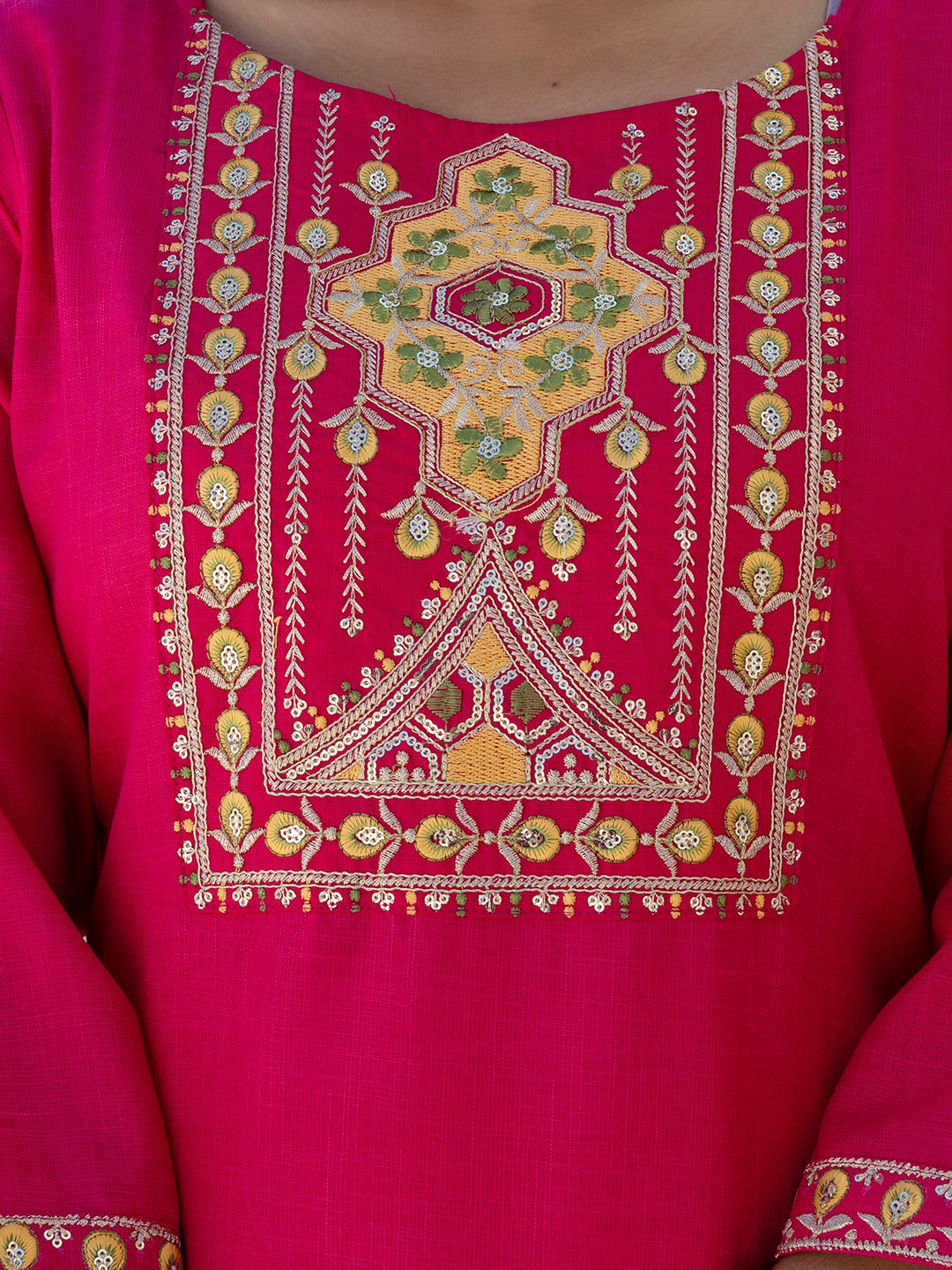 Meher Women Kurta and Trousers Pant Sets Cotton Blend - FitVibe Fashion