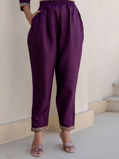 Meher Women Kurta and Trousers Pant Sets Cotton Blend - FitVibe Fashion