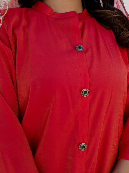 Naaz Women Kurta and Pant Sets With Dupatta shimmer Silk fabric - FitVibe Fashion