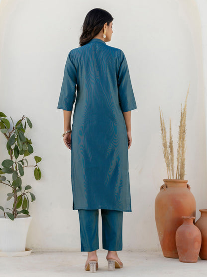 Naaz Women Kurta and Pant Sets With Dupatta shimmer Silk fabric - FitVibe Fashion