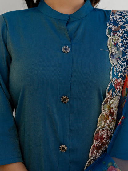 Naaz Women Kurta and Pant Sets With Dupatta shimmer Silk fabric - FitVibe Fashion