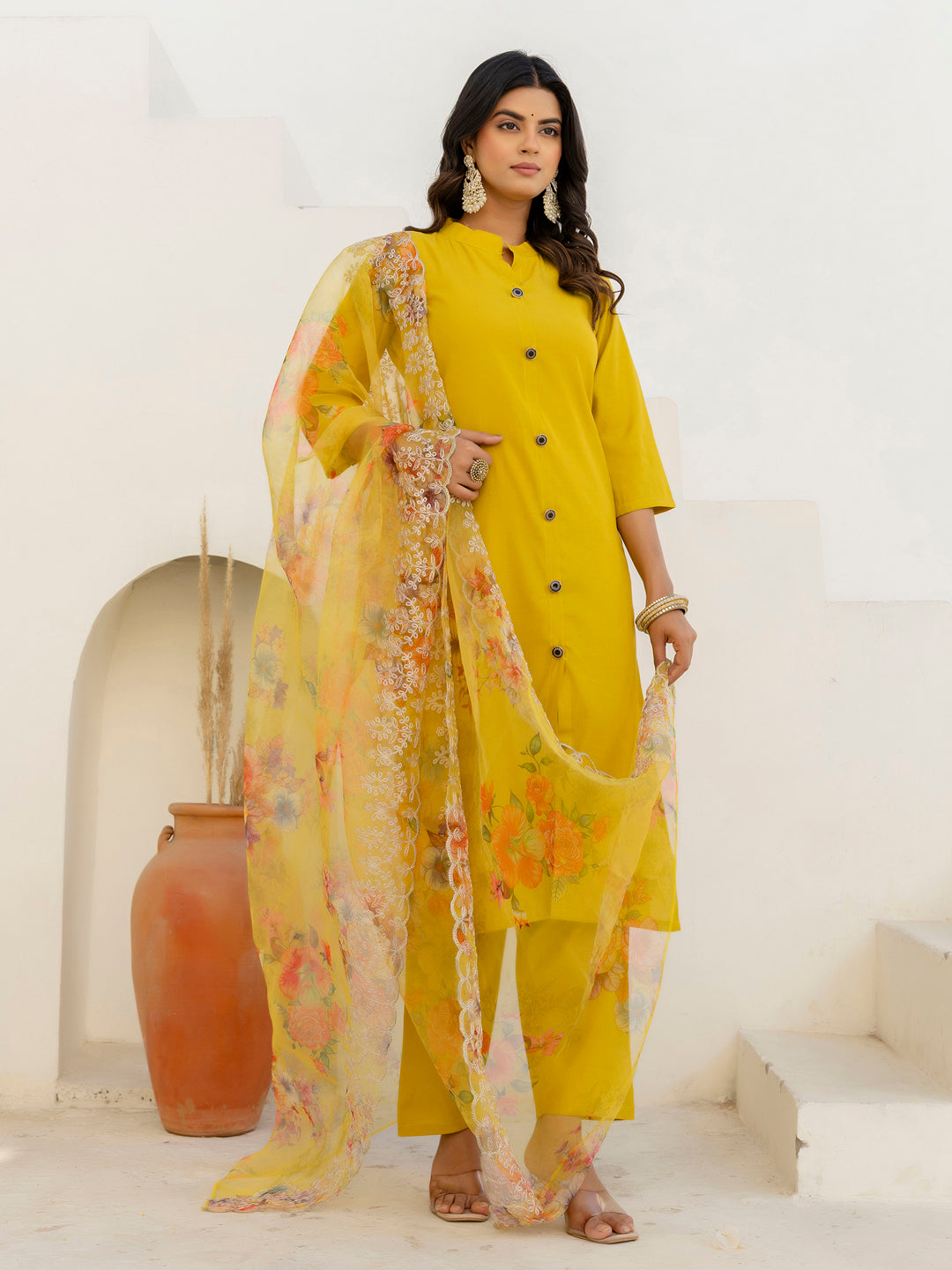 Naaz Women Kurta and Pant Sets With Dupatta shimmer Silk fabric - FitVibe Fashion
