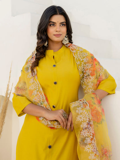 Naaz Women Kurta and Pant Sets With Dupatta shimmer Silk fabric - FitVibe Fashion