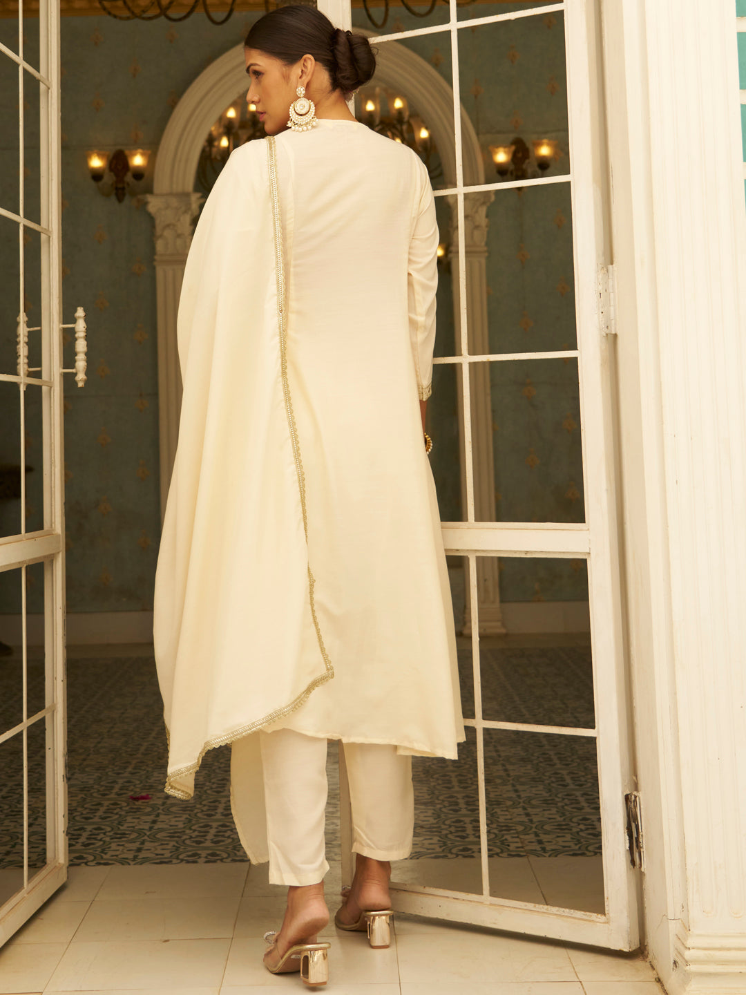 Vaani Anarkali Kurta and Pant Dupatta Set - FitVibe Fashion