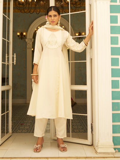 Vaani Anarkali Kurta and Pant Dupatta Set - FitVibe Fashion