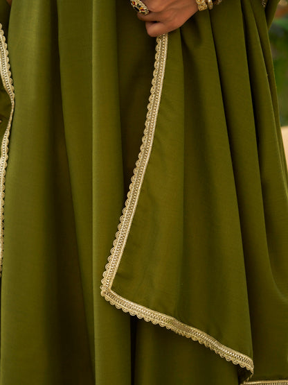 Vaani Anarkali Kurta and Pant Dupatta Set - FitVibe Fashion