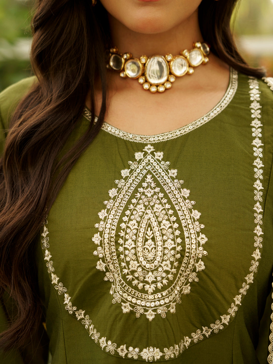 Vaani Anarkali Kurta and Pant Dupatta Set - FitVibe Fashion