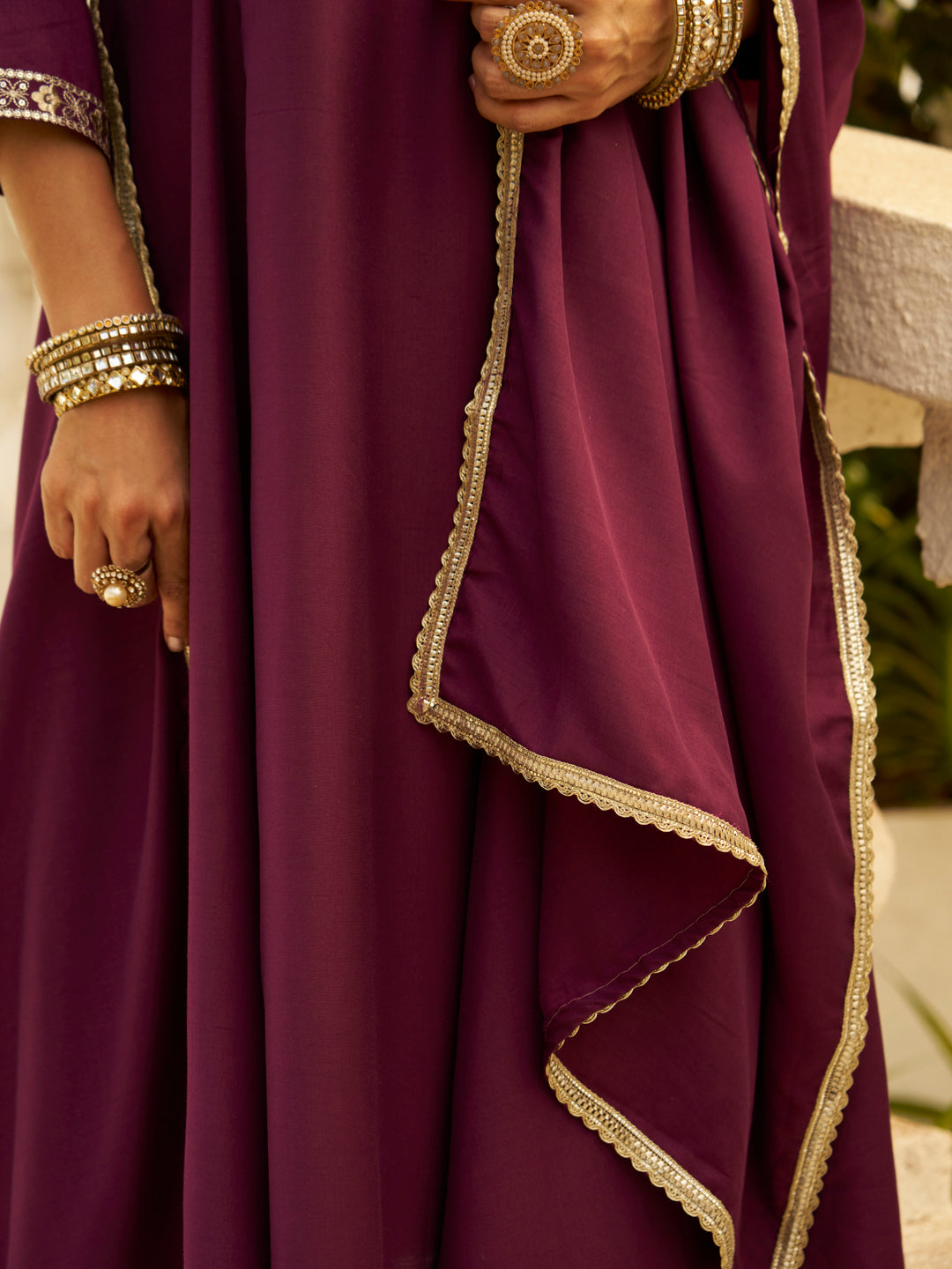 Vaani Anarkali Kurta and Pant Dupatta Set - FitVibe Fashion